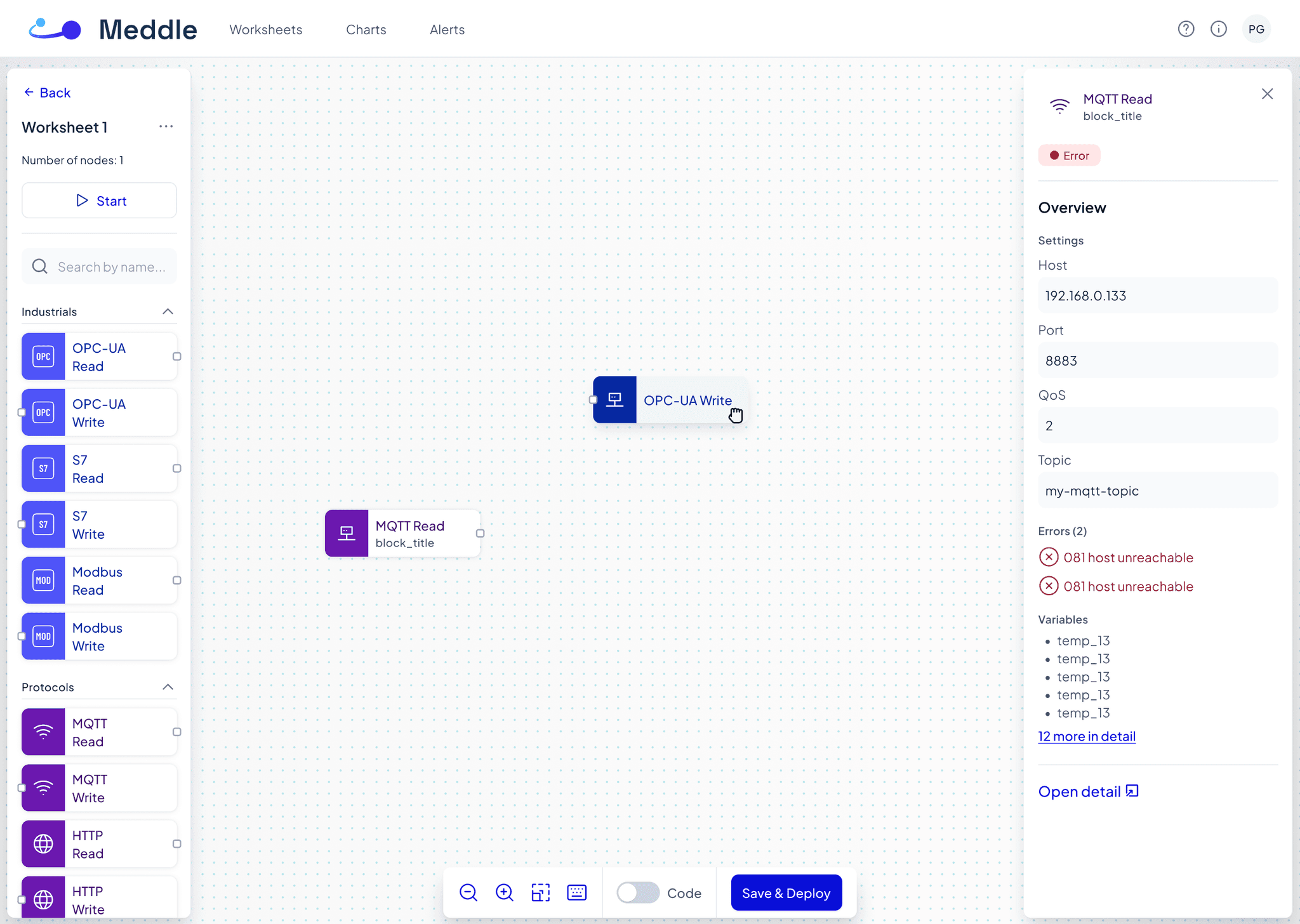 screen meddle dragging block